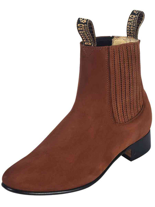 El Besserro Charro Boot - Nobuck Camel 204