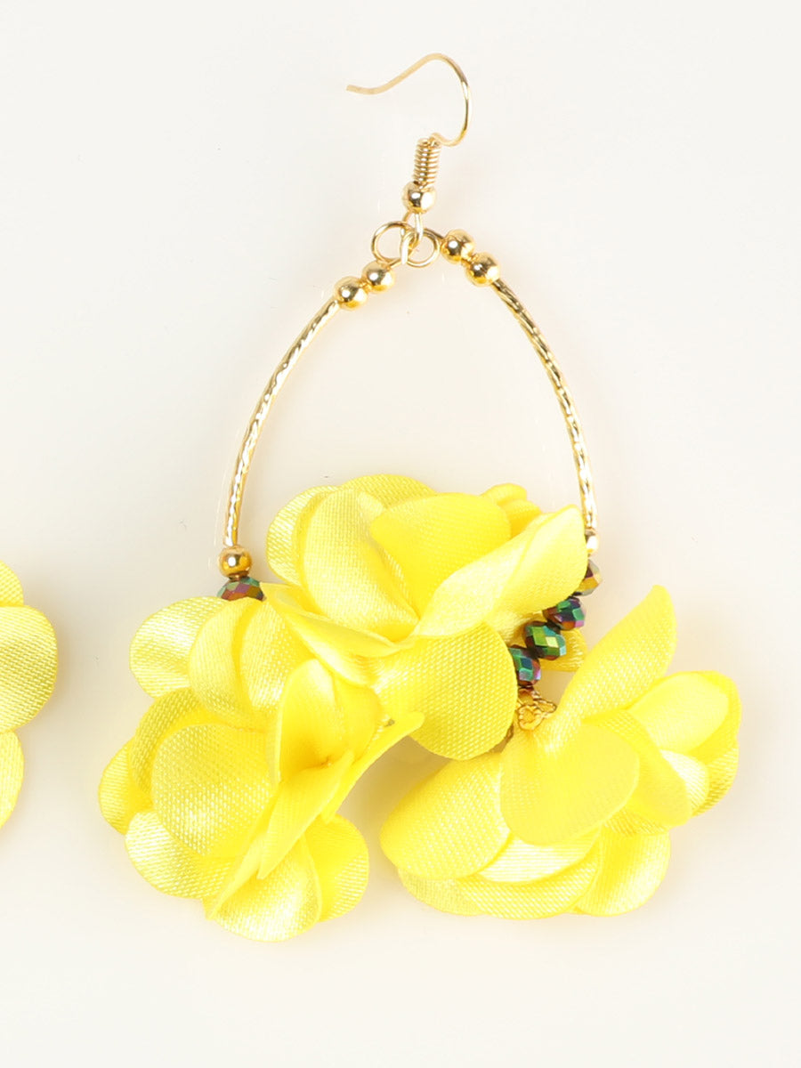 Mexican Artisanal Earrings Yellow 603245