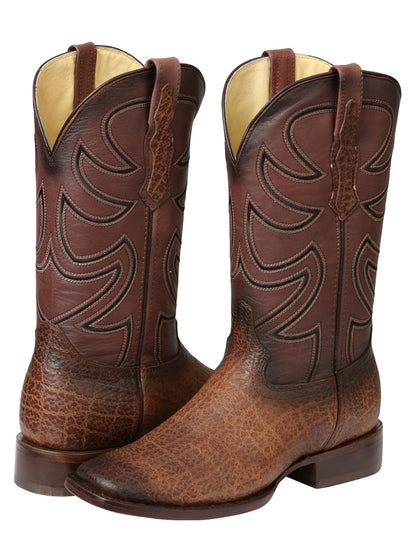 Men’s El General Rodeo Boots - Tobacco Elephant Print 45665