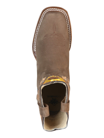 El General Womens Rodeo Boot  - Nobuck Camel 51164